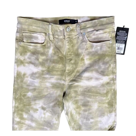 Hudson Barbara High Waist Tie Dye Super Skinny Jean NWT Size 30 - Picture 6 of 11